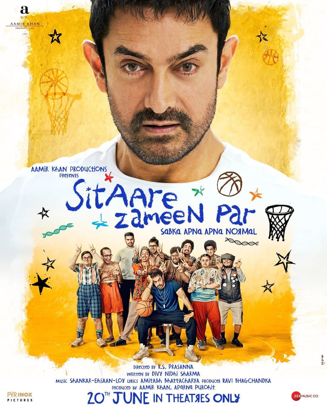 Poster of Sitaare Zameen Par (2025) HQ-HDRip Hindi Full Movie