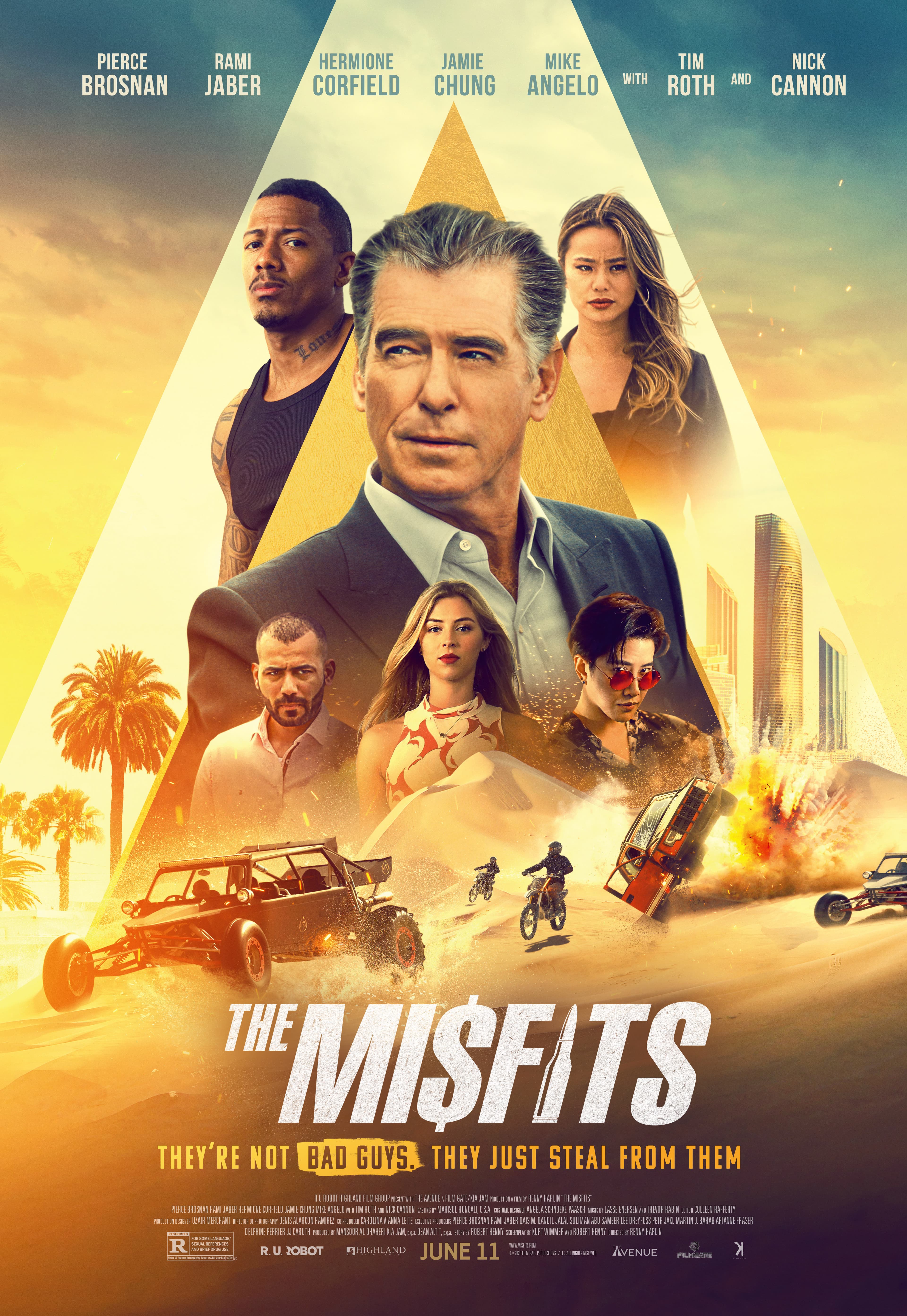 Poster of The Misfits (2021) BluRay Full Movie (Hindi-English)